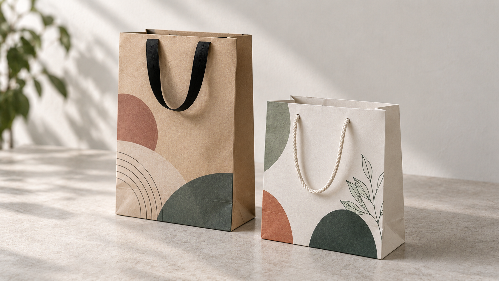 Original paper bags packaging concept