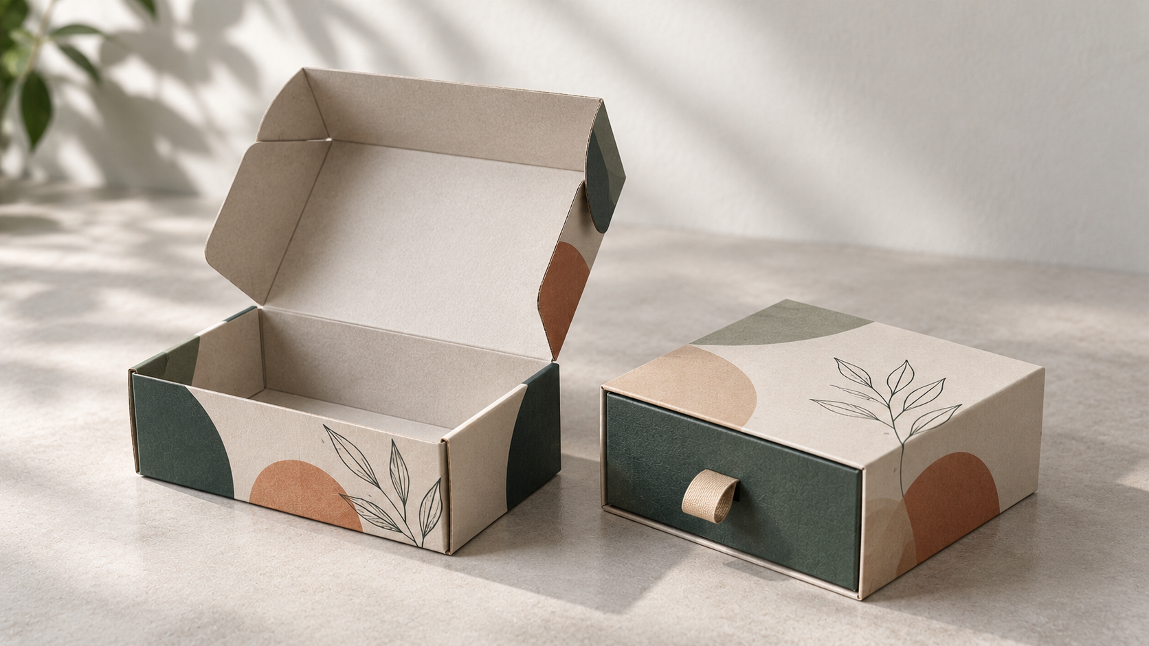 Original paper boxes packaging concept