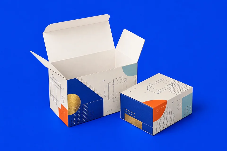 Original paper boxes packaging concept