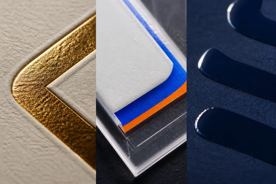 Original concept study illustrating hot foil